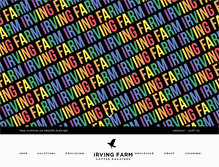 Tablet Screenshot of irvingfarm.com